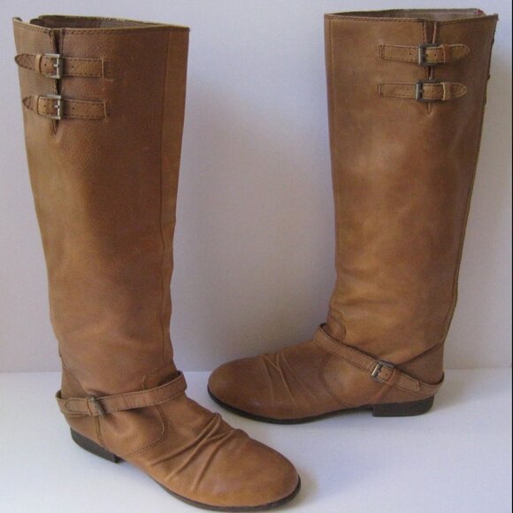 Steve Madden Tan Riding Boots Knee High Women's Size 10 - Picture 1 of 12